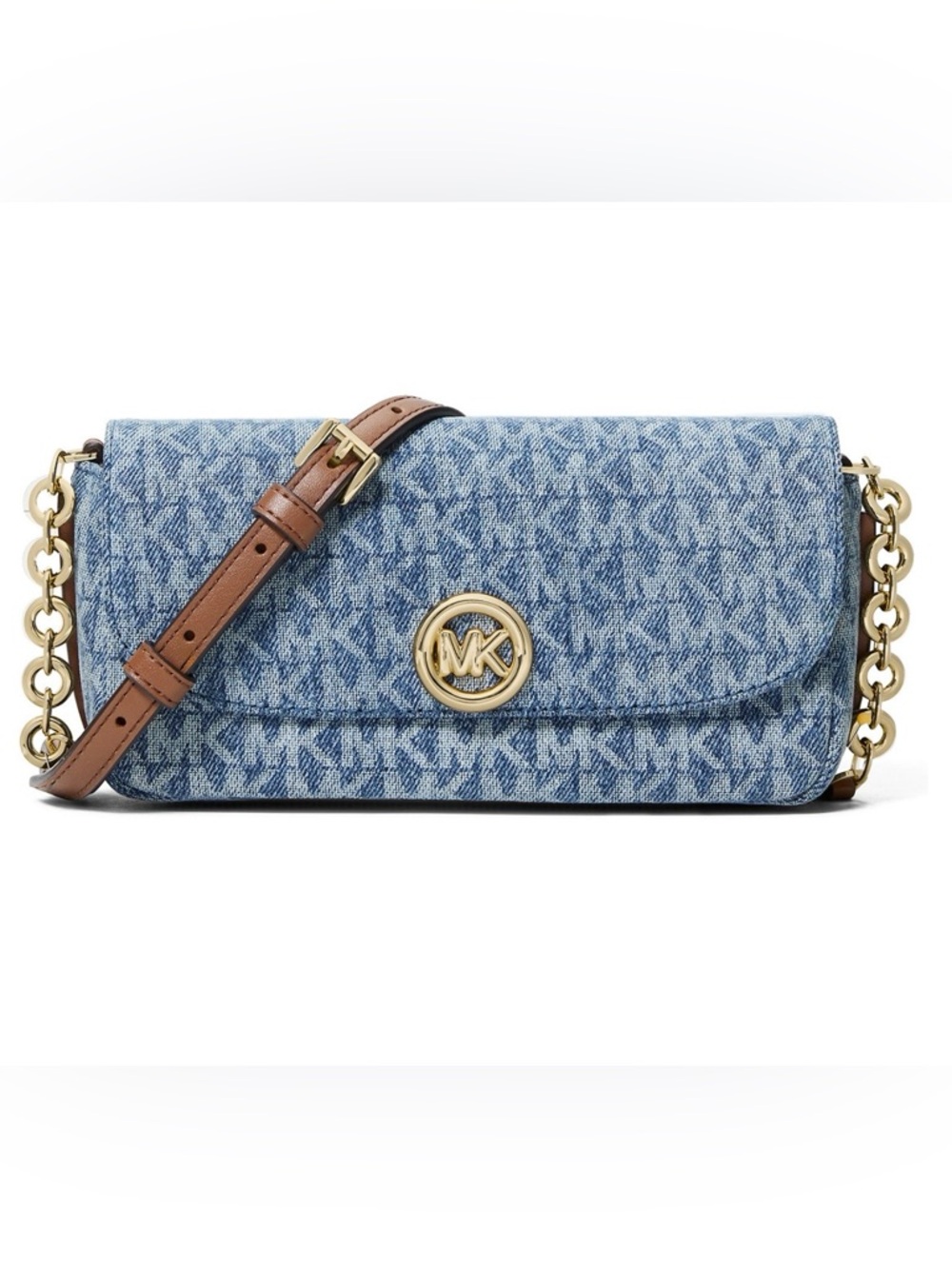 Michael Kors Nolita New Horizon Small Flap Chain Crossbody Bag